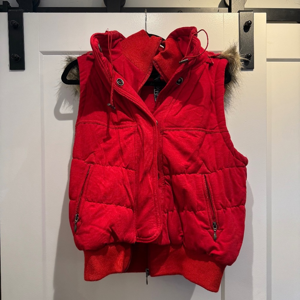 Red Puffy Vest